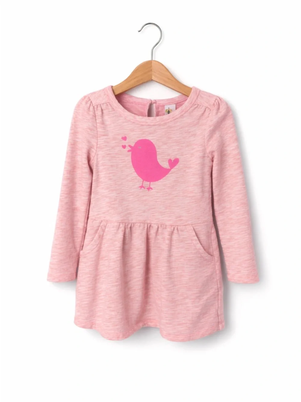 Circo Hot Pink Heathered Bird Dress/tunic. Size 4T. Great Condition.